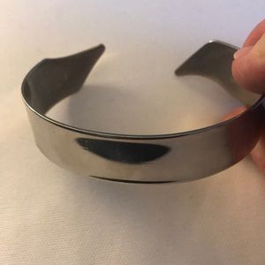 Silver cuff bracelet. Not sterling